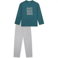Schiesser Pyjama in Blau/Grau | Gr.: 104