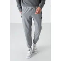 Tommy Life Herren Einfarbige Sweatpants mit Reißverschlusstasche