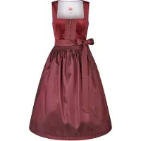 Spieth & Wensky Dirndl "Kathi", Damen, Gr. 44, N-Gr, rot (d,rot), Obermaterial: 100% Polyester PES., uni, regular fit, Kleider Dirndl, mit dekorativer Schürze