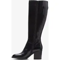 Clarks Mascarpone 2 Up Schwarze Lederstiefel
