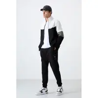 Tommy Life Herren Farbblockiertes Zip-Sweatshirt und Hose Set