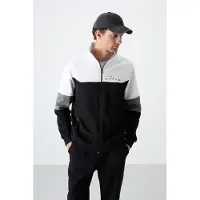 Tommy Life Herren Farbblockiertes Zip-Sweatshirt und Hose Set