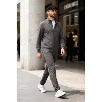 Tommy Life Herren Sweatshirt mit Reißverschlusskragen und Hose Set