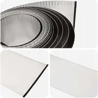 vidaXL Rasenkante 5 m x 10 cm Verzinkter Stahl Silber