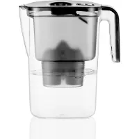 BWT Wasserfilterkanne VIDA MEI, 2,6 L Gesamtvolumen, 1,4 L Filtervolumen, Schwarz, mit Filterwechselanzeige
