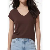 Pieces Kamala Kurzarm-t-shirt Mit V-ausschnitt