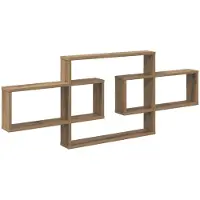 vidaXL Wandregal Artisan-Eiche 130 x 10 x 50 cm Holzwerkstoff