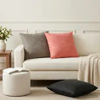 vidaXL Kissenbezug 6 pcs HEERLEN Rosa 60 x 60 cm Samt