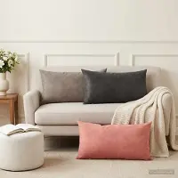 vidaXL Kissen mit Kissen HEERLEN 6 Stk. Rosa Samt