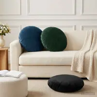 vidaXL Kissenbezug 2 pcs HEERLEN Blau Ø 50 cm Samt
