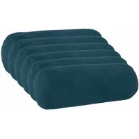 vidaXL Kissen mit Kissen HEERLEN 6 Stk. Blau Samt