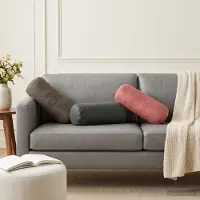 vidaXL Kissenbezug 2 pcs HEERLEN Rosa Ø 15 x 40 cm Samt