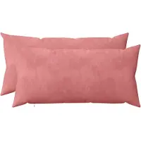 vidaXL Kissen mit Kissen HEERLEN 2 Stk. Rosa Samt