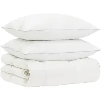 vidaXL Gänsedaunen-Bettdecken-Set 90% FULDA 3 stk. 220 x 240 cm Winter