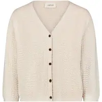 Cartoon Cardigan "Strick-Cardigan mit V-Ausschnitt", Damen, Gr. 42, beige, Obermaterial: 52% Viskose CV. 28% Polyester PES. 20% Polyamid PA., Strickjacken Cardigan