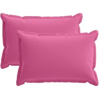 vidaXL Kissenbezug 2 stk. HOUTEN Rosa 50 x 75 cm Polyester