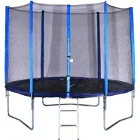 Spartan Trampolin 305 cm mit Netz und Leiter - SET Blau