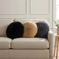 vidaXL Kissen mit Kissen HEERLEN 6 Stk. Anthrazit PV Fleece