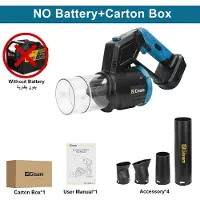StarTech.com Akku Luftgebläse - X50 Pro - Bürstenloses Turbo Gebläse 2-in-1 - 200 m/s Luftstrom - Für Heimwerker-Einsatz - Ohne Akku und Ladegerät
