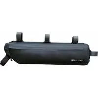 Unyqoos Fahrrad-Rahmentasche 3 L – Bikepacking-Rahmentasche, 100% wasserdicht, verschweißte Nähte, 2 Fächer, robustes TPU‑Gewebe, schwarz, für Gravelbike/MTB/Rennrad
