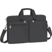 Famanu Notebooktas 90D Nylon mit Anti-Schock Polsterung für Laptops bis 16 Zoll und Tablets bis 10,1 Zoll - Schwarz
