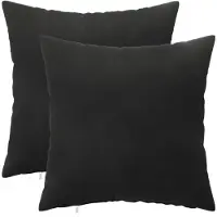 vidaXL Kissen mit Kissen HEERLEN 2 Stk. Schwarz Samt