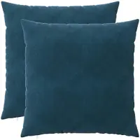 vidaXL Kissen mit Kissen HEERLEN 2 Stk. Blau Samt