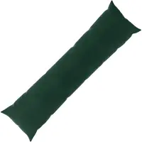 vidaXL Kissen mit Kissen HEERLEN Dunkelgrün 40 x 145 cm Samt
