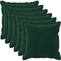 vidaXL Kissen mit Kissen HOUTEN 6 Stk. Dunkelgrün Samt