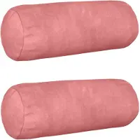 vidaXL Kissen mit Kissen HEERLEN 2 Stk. Rosa Samt