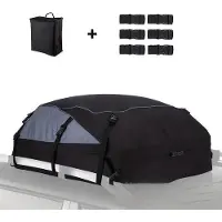 Famanu Daktasche 800L – faltbare Reisetasche für Autodach – Schwarz