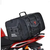 Famanu Motorradtasche Wasserfest 40 Liter - Erweiterbare Tanktasche 60 Liter - Schwarz für Motorräder