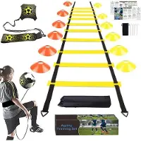 Famanu Trainingsset Fußball - Komplettes Set für Geschwindigkeit und Agilität