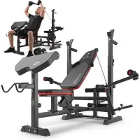 Famanu Multifunktionale Fitnessbank - Verstellbar und Zusammenklappbar