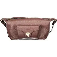 Coccinelle Beat generation Mini Handtasche Berry genarbtes Leder