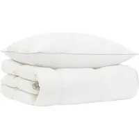 vidaXL Gänsedaunen-Bettdecken-Set 90% FULDA 2 stk. 155 x 200 cm Weiß