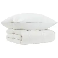 vidaXL Gänsedaunen-Bettdecken-Set 90% FULDA 2 stk. 140 x 200 cm Weiß
