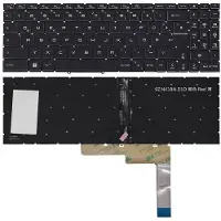 Imex DEUTSCHE - Tastatur mit weißer Beleuchtung für MSI Katana GF76 11UD-223, GF76 11UG-428, Pulse GL76 11UEK-083, GL76 12UGK-258