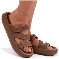 Big star Damenhausschuhe SHOES 42155-19 BRAUN/BEIGE Größe: 40