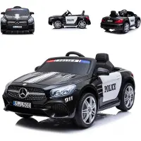 Chipolino Kinder Elektroauto Polizei Mercedes SL500 LED Bluetooth Fernbedienung