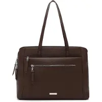 Tamaris Shopper "Shopper TAS Melissa", Damen, Gr. B/H/T: 40cm x 30cm x 13,5cm 0, braun (braun 200), Polyester, Taschen Shopper