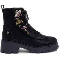 MACIEJKA Springerstiefel für Damen aus echtem Naturleder mit Schnürverschluss 0765601008