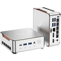 NiPoGi P2 Mini PC W-11 Pro, АMD Ryzen 7330U(4C/ 8T, bis zu 4,30 GHz)16 GB LPDDR4X 256 GB M.2 SSD Mini Desktop Computer mit 4K Triple Display, HDMI 2.0