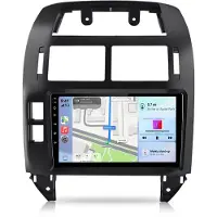 Hexinex 9 Zoll Android 15 Autoradio Carplay 4GB+64GB für VW Polo 9N 2001-2009 GPS Navi WIFI Bluetooth SWC FM RDS USB DSP