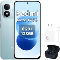 Xiaomi REDMI Note 17 5G Smartphone 6G/128G Blau (Inklusive 67-W-Ladegerät und Bluetooth-Kopfhörern)