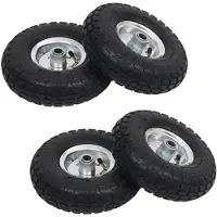 StarTech.com Devil Wheel - 4 Gummiräder - Größe 4,10/3,50-4 - 260 x 83 mm - Stoffmaterial - Armeegrün