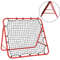OEM Fußball-Rebounder - Rebounder für Fußball, verstelbar, inkl. 4 Bodenhaltern, rot