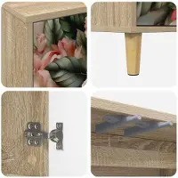 vidaXL Sideboard BORNE Sonoma 69 x 33 x 75 cm Holzwerkstoff