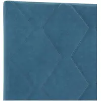 vidaXL Boxspringbett mit Matratze mit Kopfteil Blau 140 x 190 cm Samt