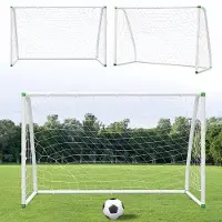 OEM 2x Kinder-Fußballtor 180 x 120 x 80 cm ideal für den Garten, das Park und das Spielplatz